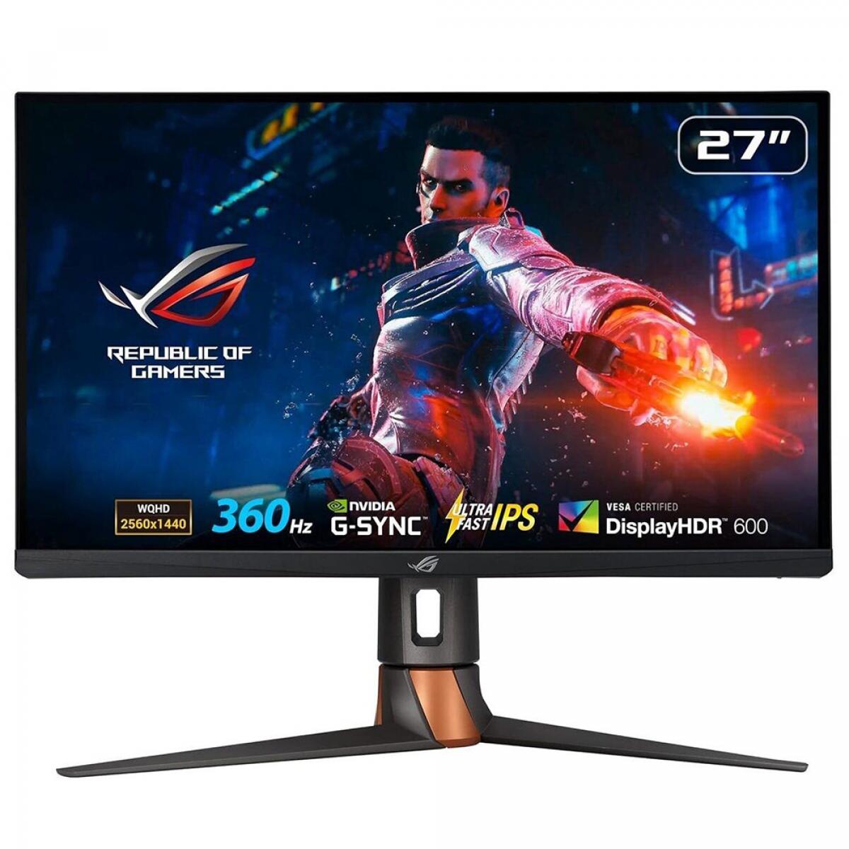 ASUS ROG Swift PG27AQN computer monitor 68.6 cm (27") 2560 x 1440 pixels Wide Quad HD Grey