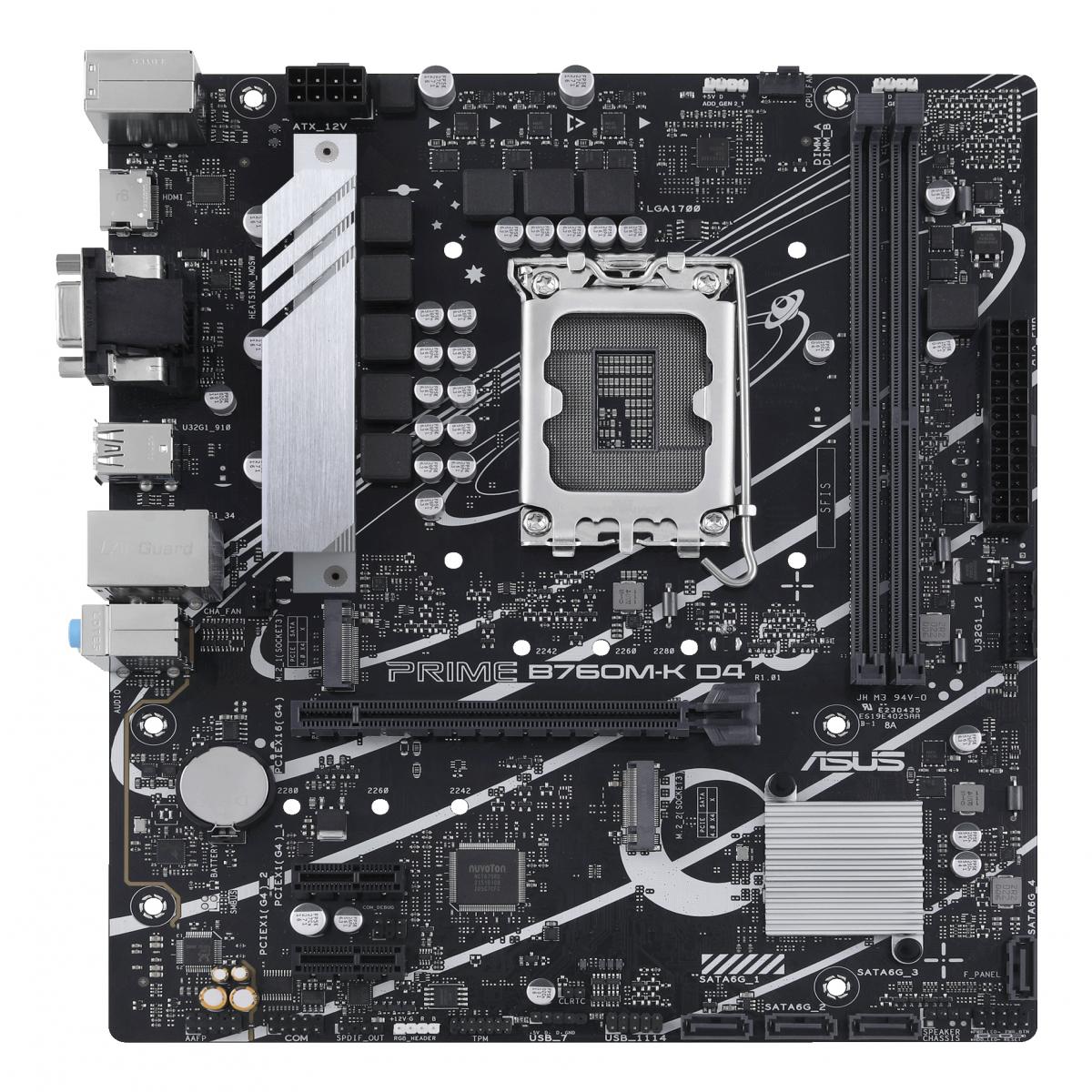 ASUS PRIME B760M-K D4 Intel B760 LGA 1700 micro ATX