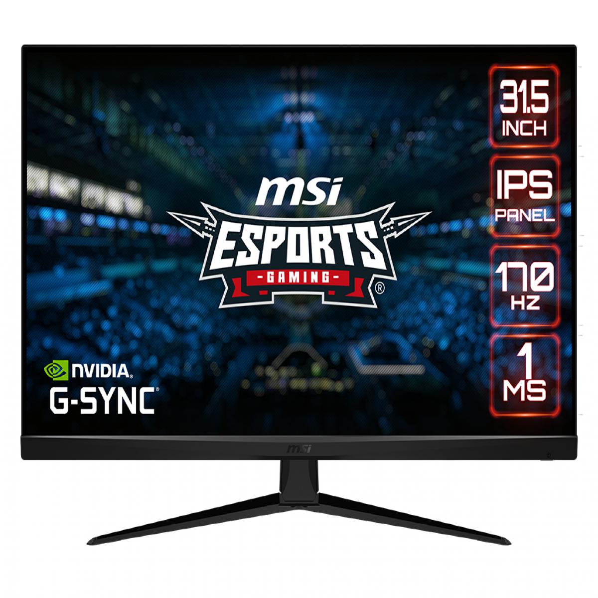 MSI G321Q computer monitor 80 cm (31.5") 2560 x 1440 pixels Wide Quad HD Black