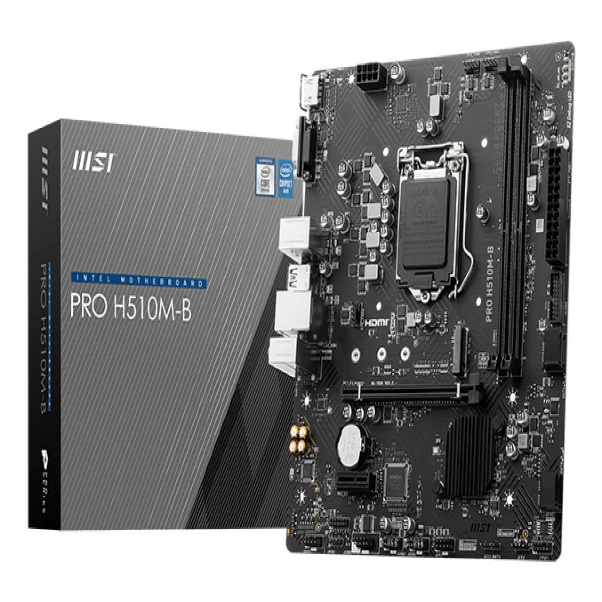 MSI PRO H510M-B motherboard Intel H470 LGA 1200 (Socket H5) micro ATX