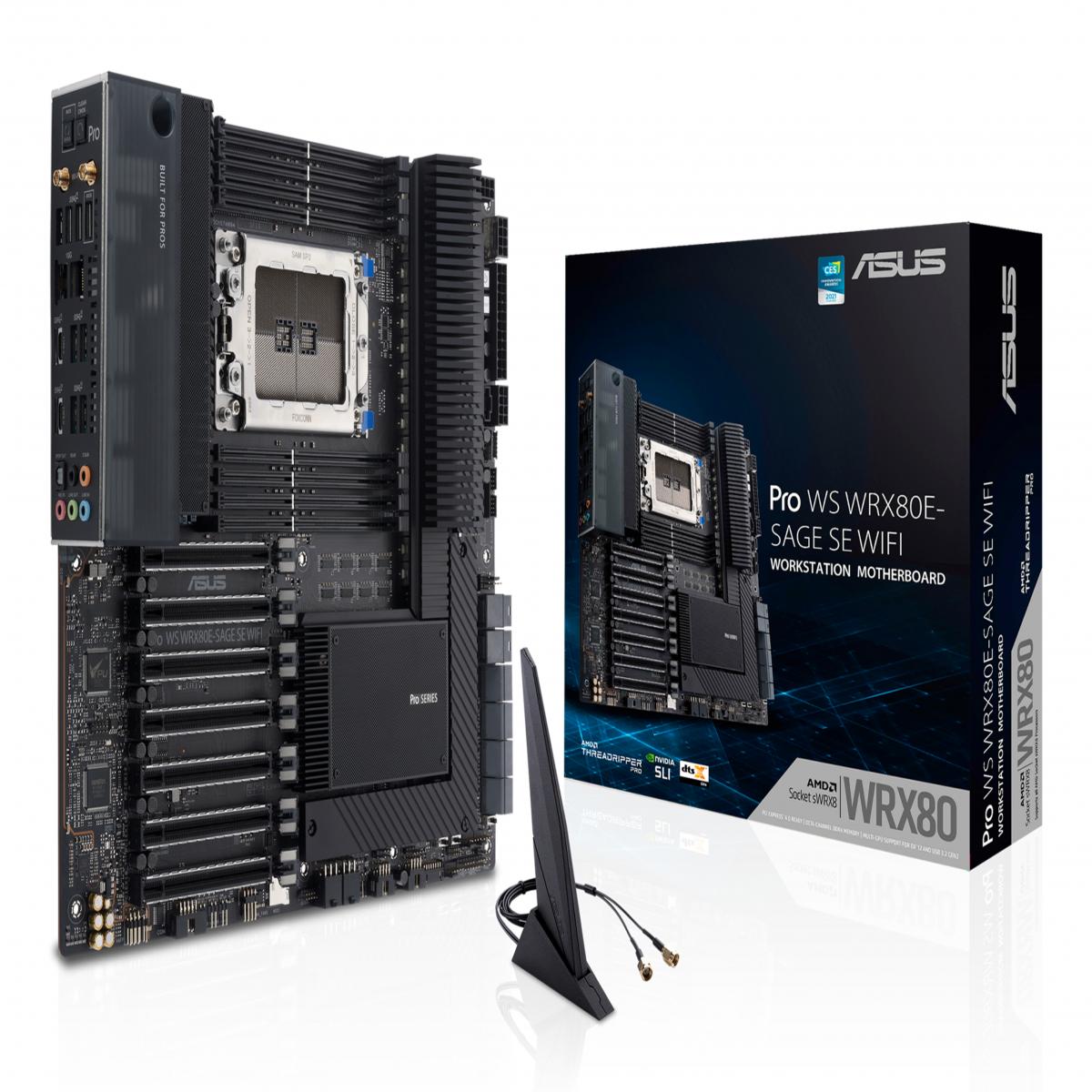 ASUS Pro WS WRX80E-SAGE SE WIFI II AMD WRX80 Socket sWRX8 Extended ATX