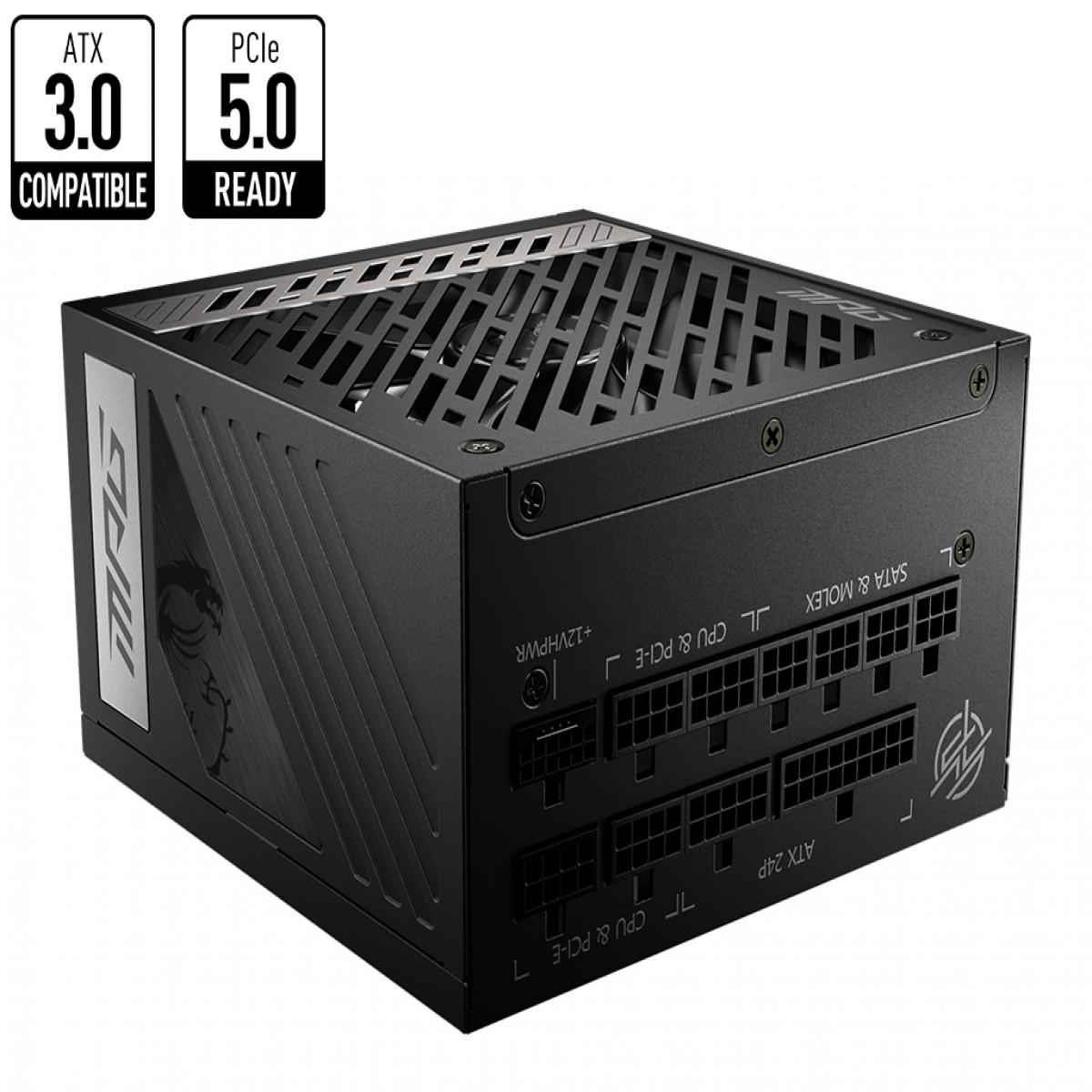 MSI 850W GOLD F/MODULAR MPG A850G PCIE5 