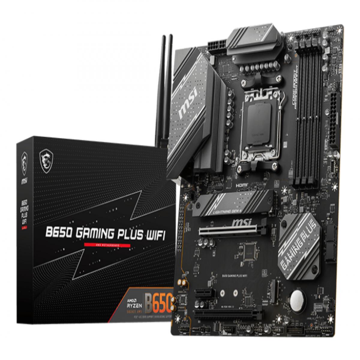 MSI B650 GAMING PLUS WIFI motherboard AMD B650 Socket AM5 ATX