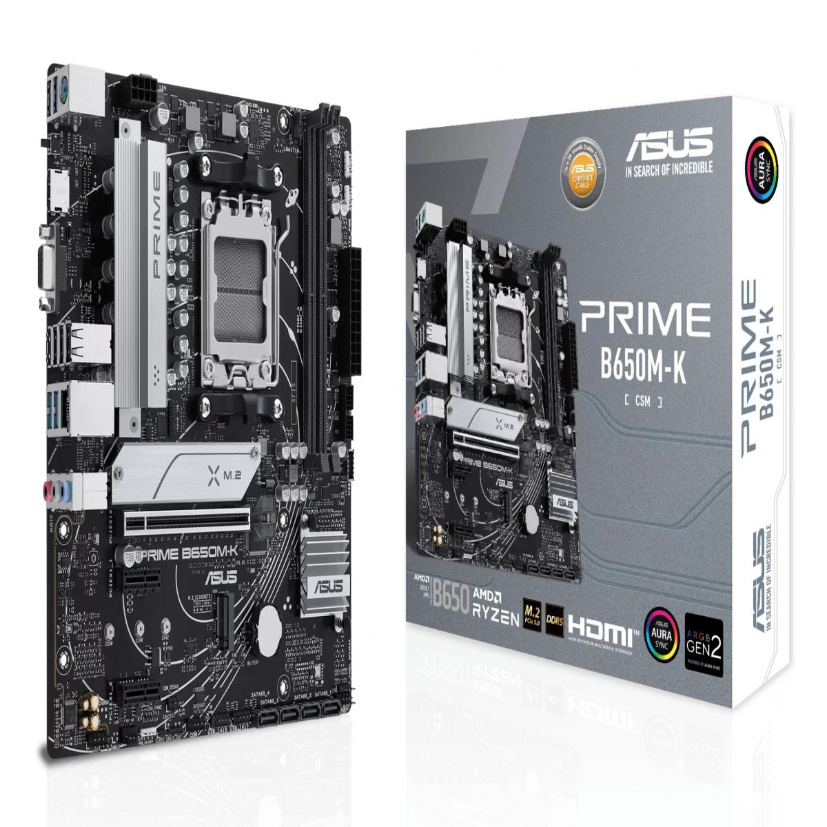 ASUS PRIME B650M-K AMD B650 Socket AM5 micro ATX