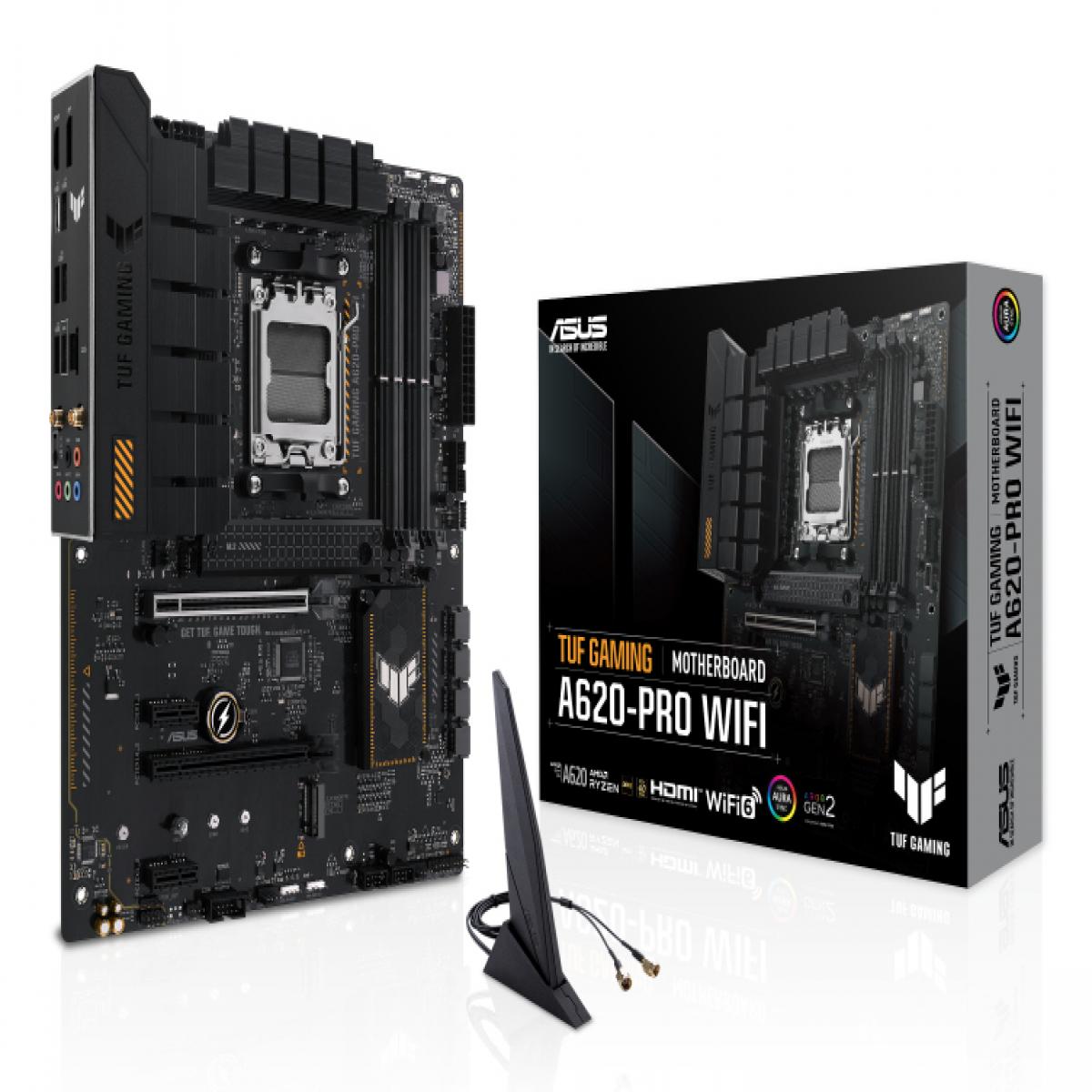 ASUS TUF GAMING A620-PRO WIFI AMD A620 Socket AM5 ATX