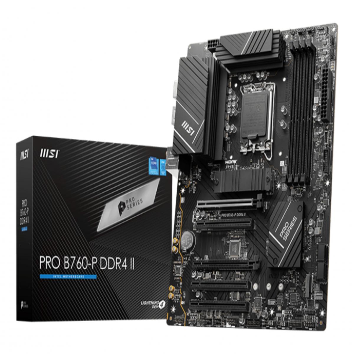 MSI PRO B760-P DDR4 II motherboard Intel B760 LGA 1700 ATX