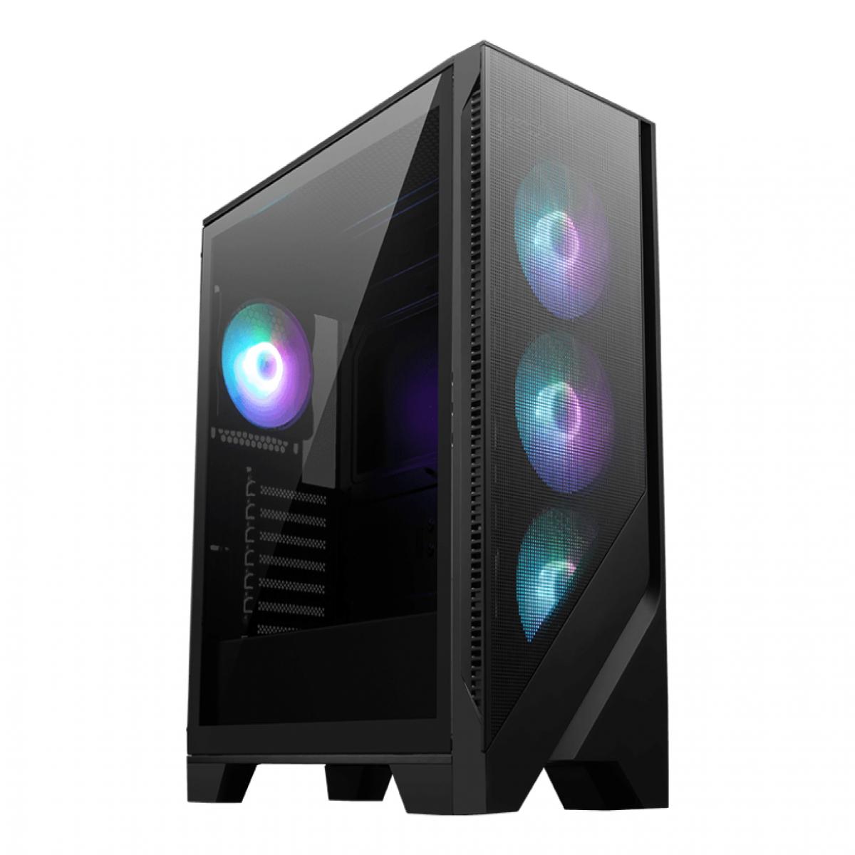 MSI MAG Forge 320R AIRFLOW Micro Tower Black, Transparent