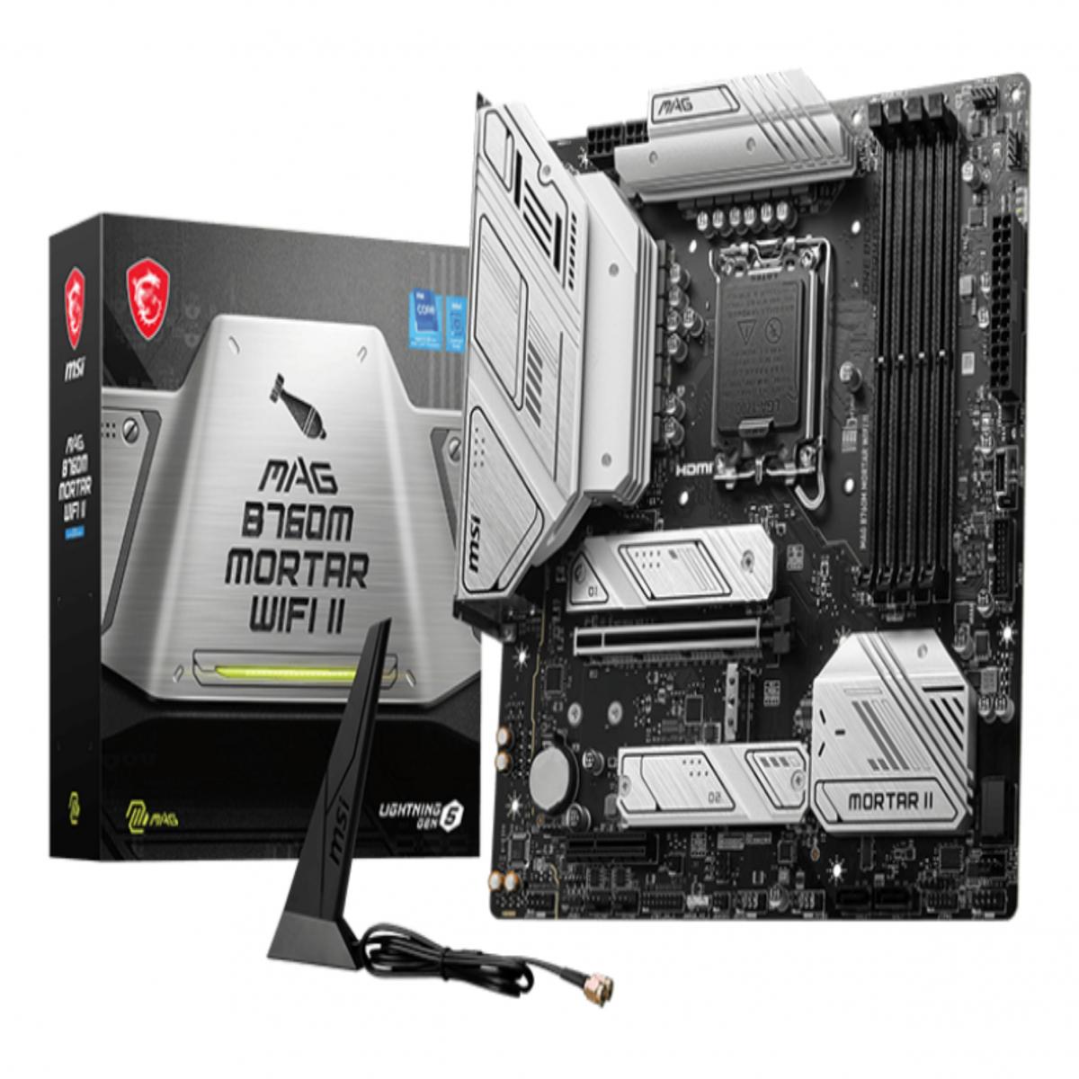 MSI MAG B760M MORTAR WIFI II DDR5 Intel B760 LGA 1700 micro ATX