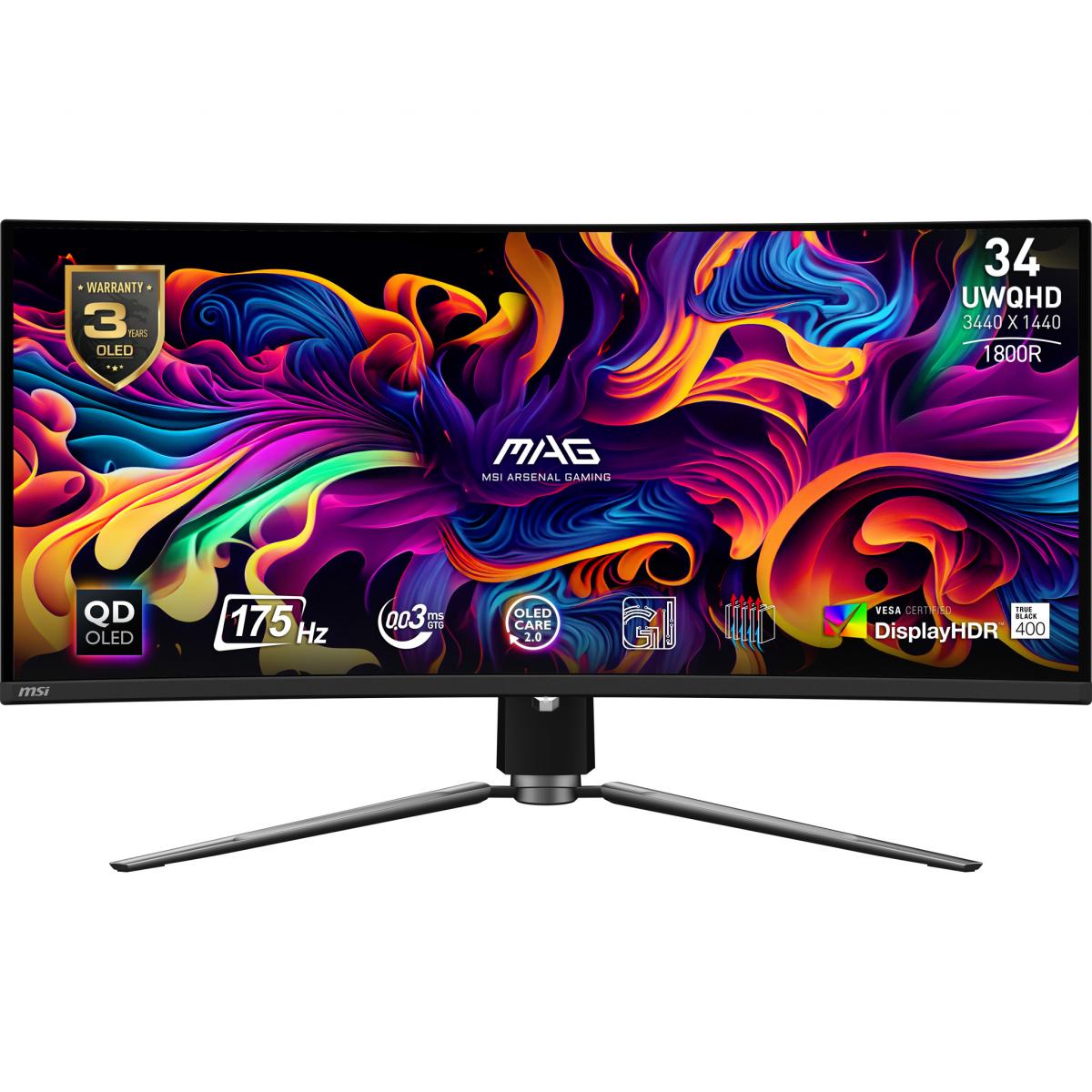 MSI 34 OLED MON CUR MAG 341CQP QD-OLED  