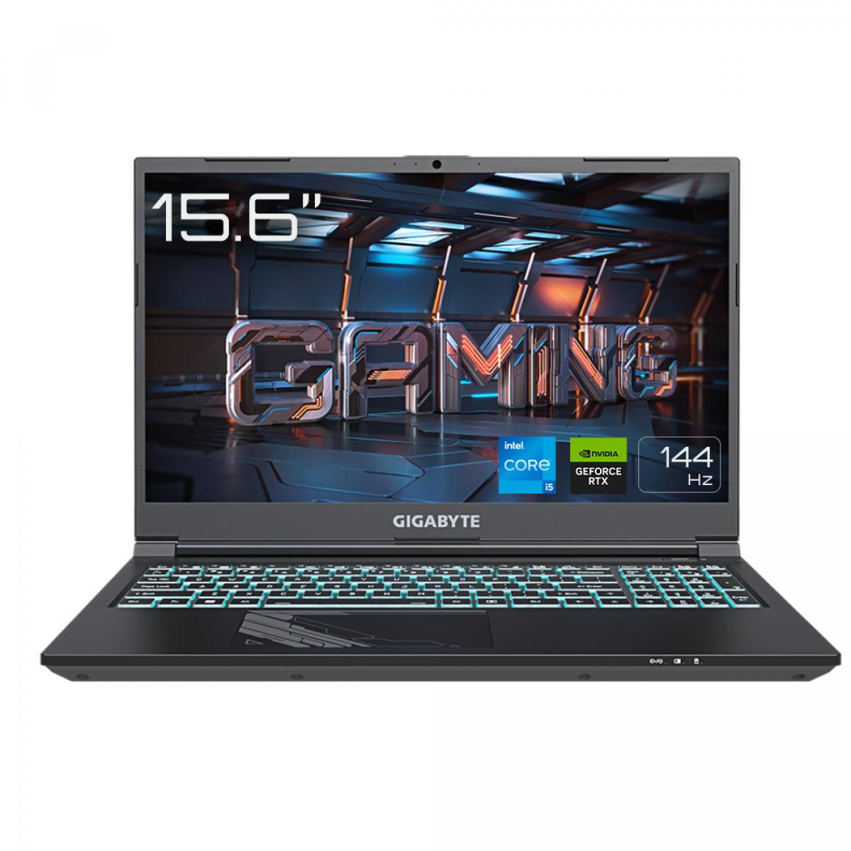 GIGABYTE G5 KF5 Gaming Laptop - 15.6 Inch, 144Hz FHD, i5-13500H, RTX 4060 GPU, 16GB DDR5 4800MHz, 1x 512GB Gen4 SSD, Win 11 Home, 2 Year Warranty, G5 KF5-53UK353SH