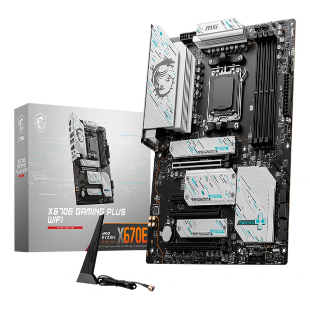 MSI X670E GAMING PLUS WIFI motherboard AMD X670 Socket AM5 ATX