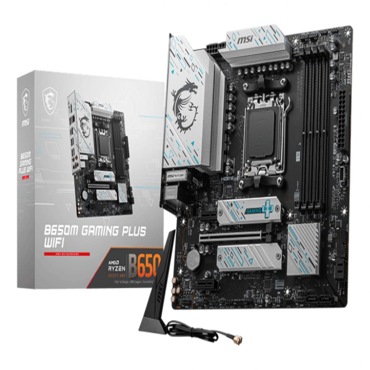 MSI AM5 B650M GAMING PLUS WIFI M-ATX    