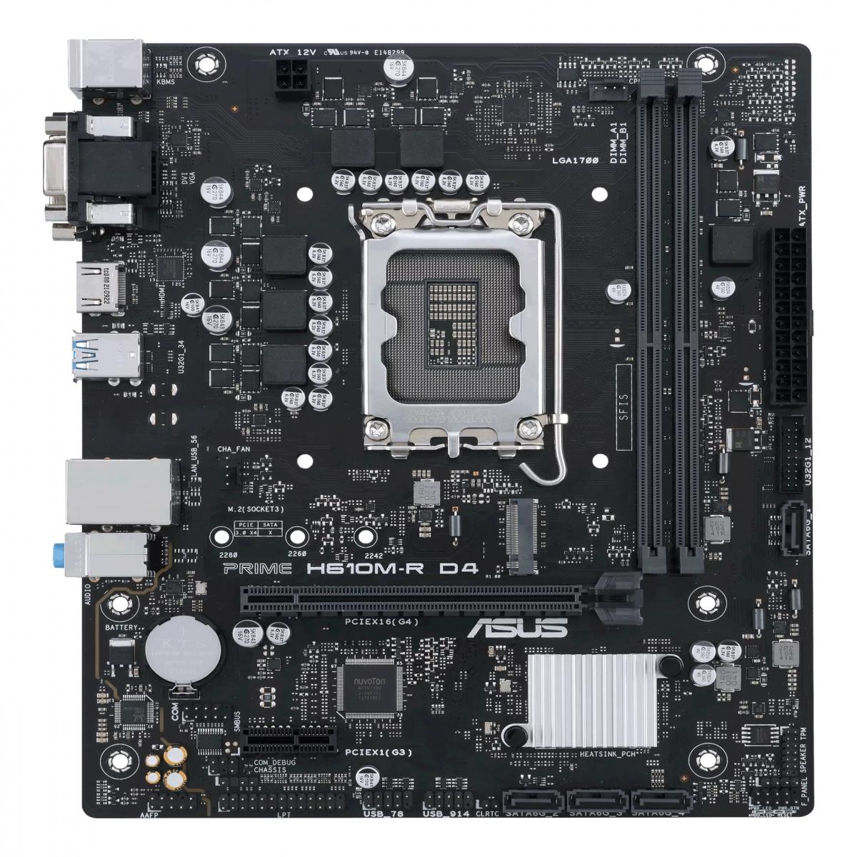 ASUS PRIME H610M-R D4 Intel H610 LGA 1700 micro ATX