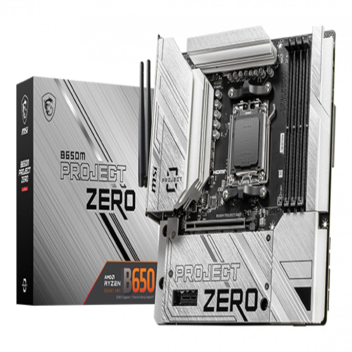 MSI AM5 B650M PROJECT ZERO M-ATX        