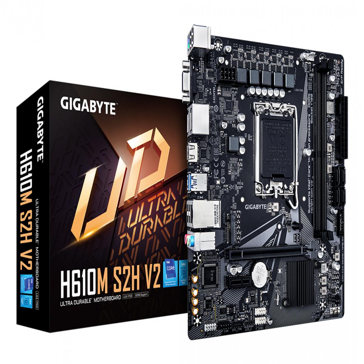 GIGABYTE 1700 H610M S2H V2 D5 M-ATX     