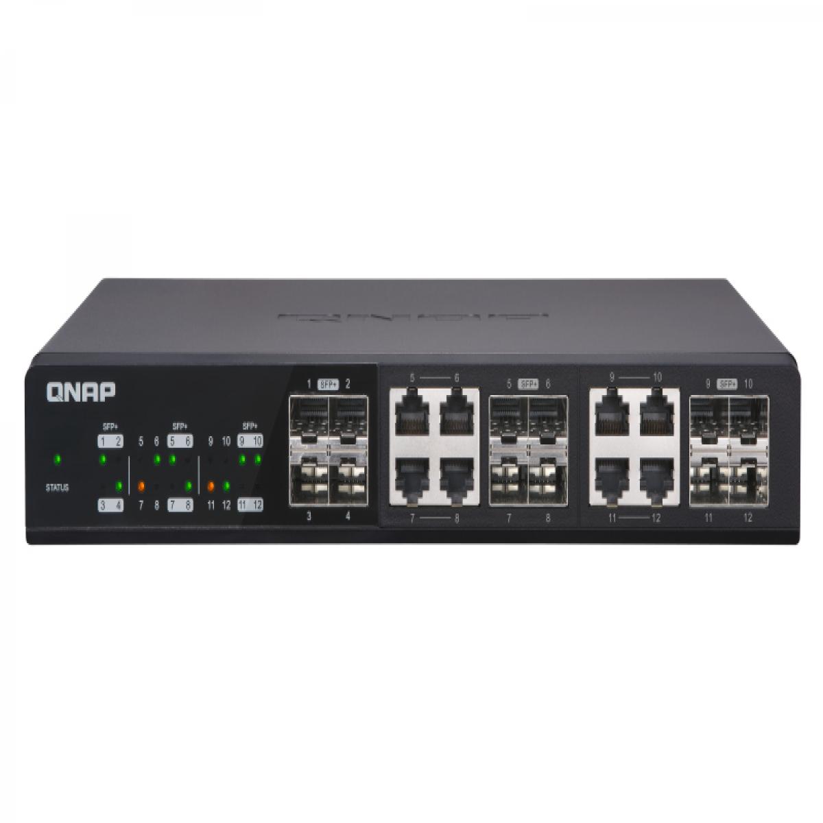 QNAP QSW-1208-8C network switch Unmanaged Black