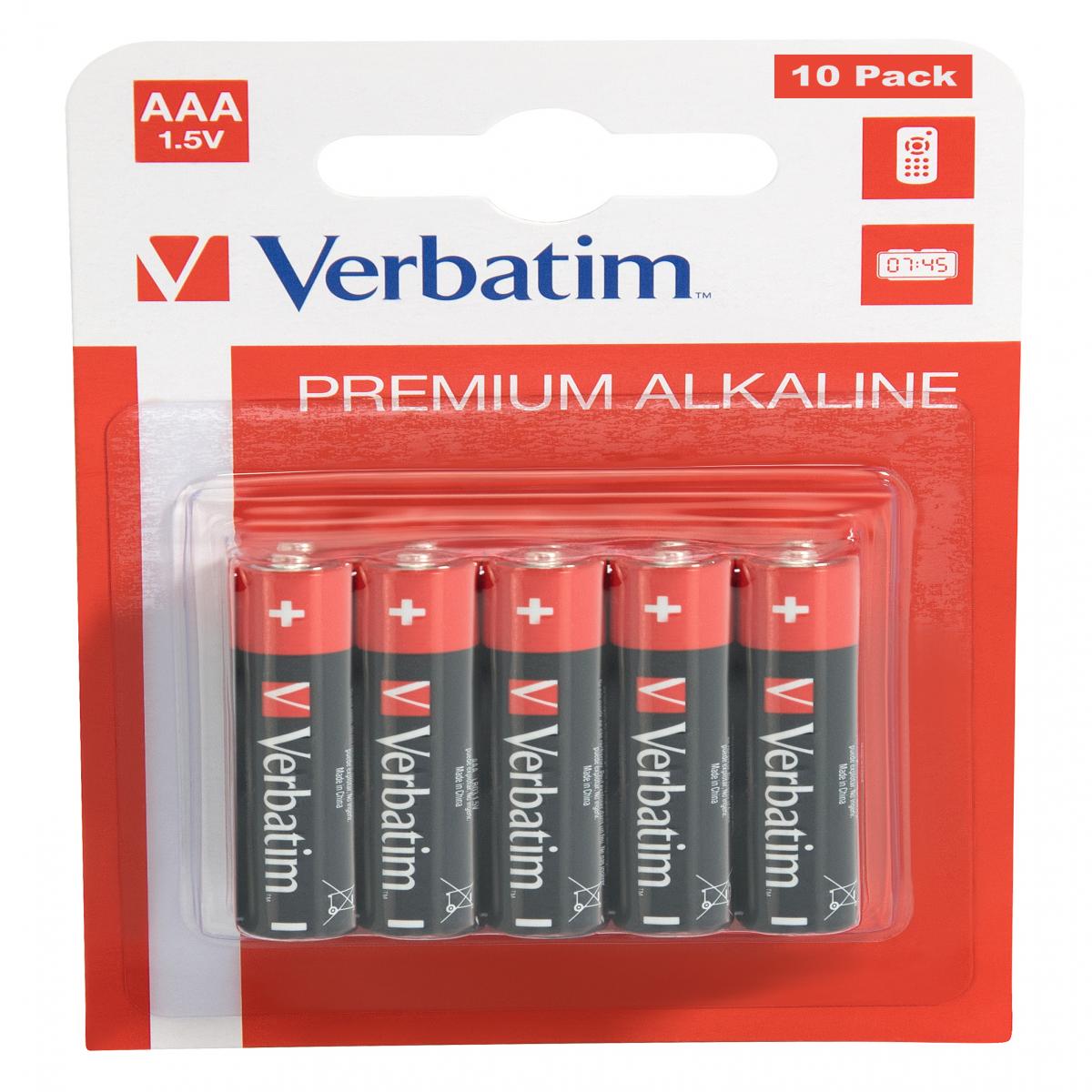 Verbatim Alklne Battery AAA 10 Pack LR03