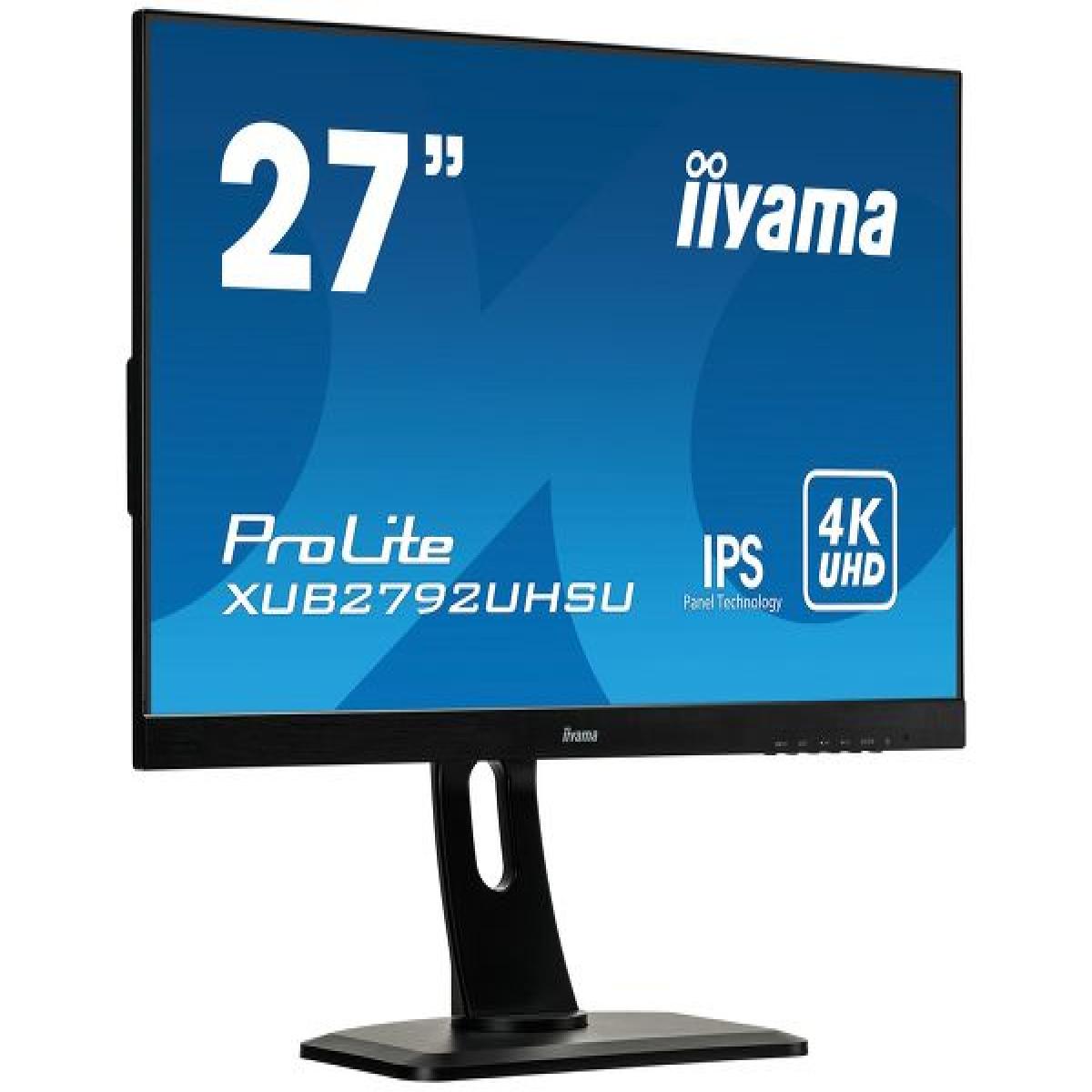 iiyama ProLite XUB2792UHSU-B1 computer monitor 68.6 cm (27") 3840 x 2160 pixels 4K Ultra HD LED Black