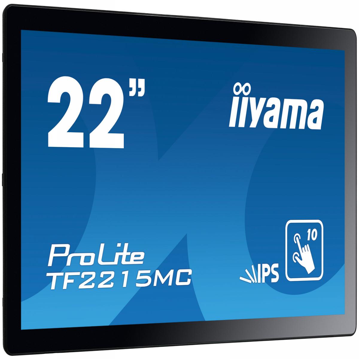 iiyama ProLite TF2215MC-B2 computer monitor 54.6 cm (21.5") 1920 x 1080 pixels Full HD LED Touchscreen Multi-user Black
