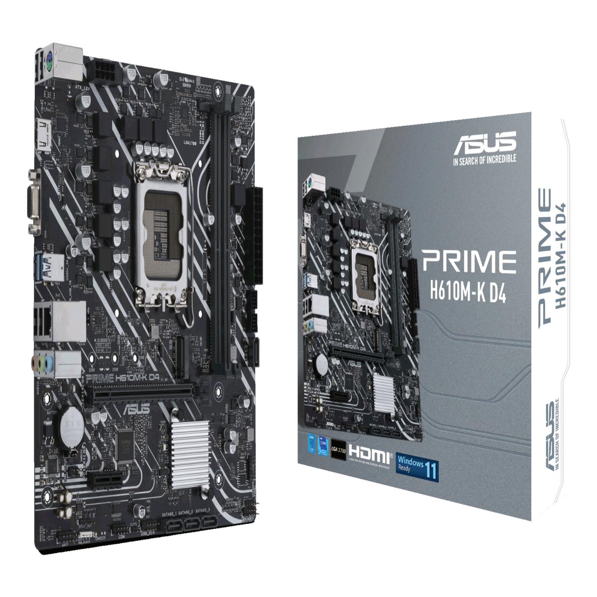 ASUS PRIME H610M-K D4 Intel H610 LGA 1700 micro ATX