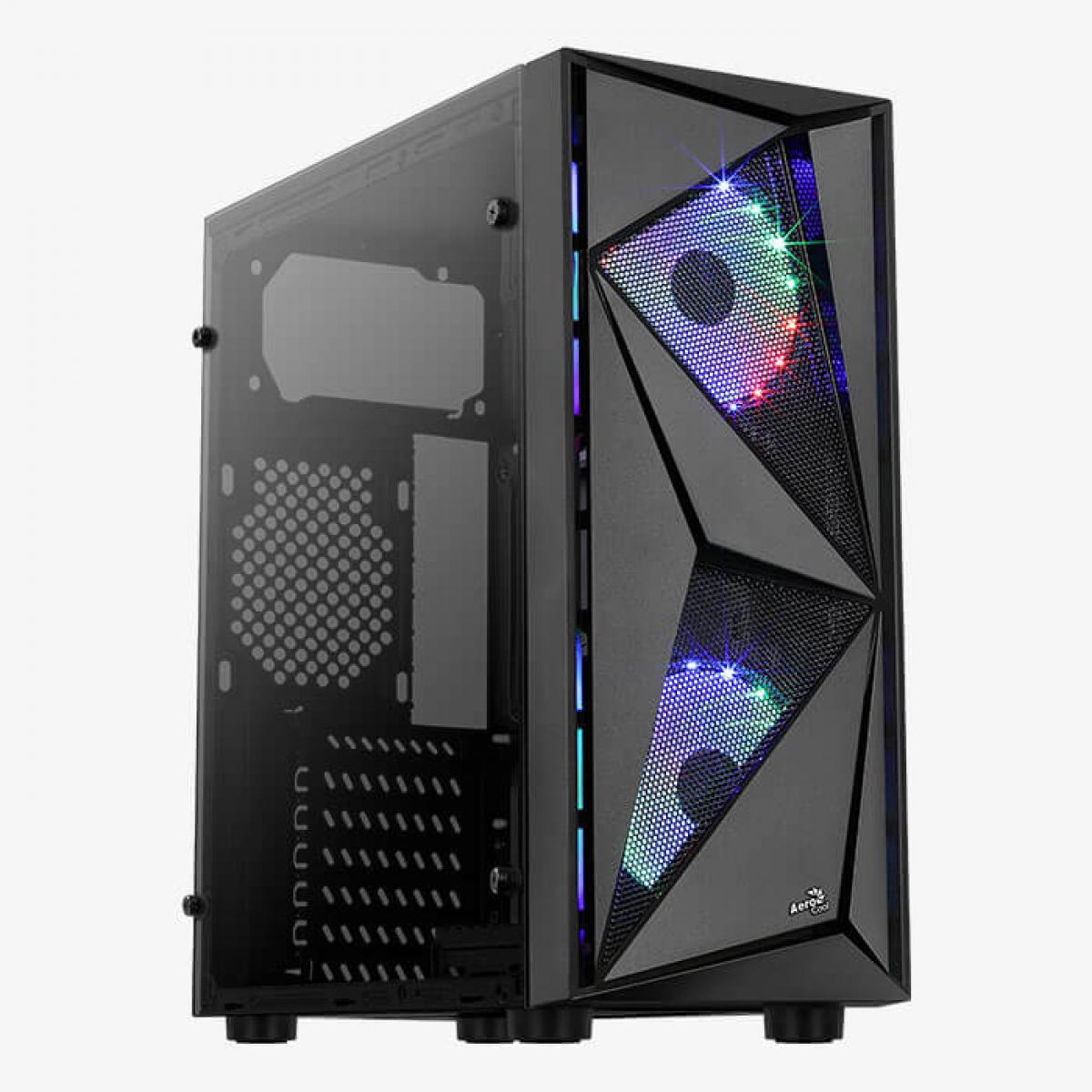 Aerocool Glider Tempered Glass Black