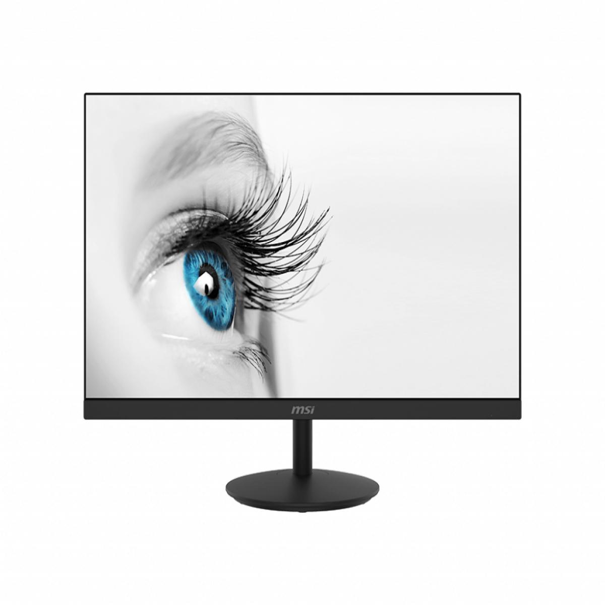 MSI Pro MP271 27 Inch Monitor, Full HD (1920 x 1080), 75Hz, IPS, 5ms, HDMI, VGA, Built-in Speakers, Anti-Glare, Anti-Flicker, Less Blue light, TÜV Certified, VESA, Kensington, Black