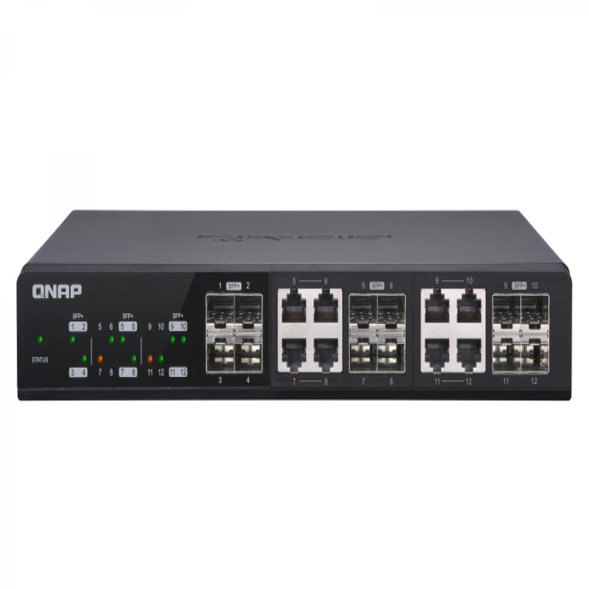 QNAP QSW-M1208-8C network switch Managed L2 Black