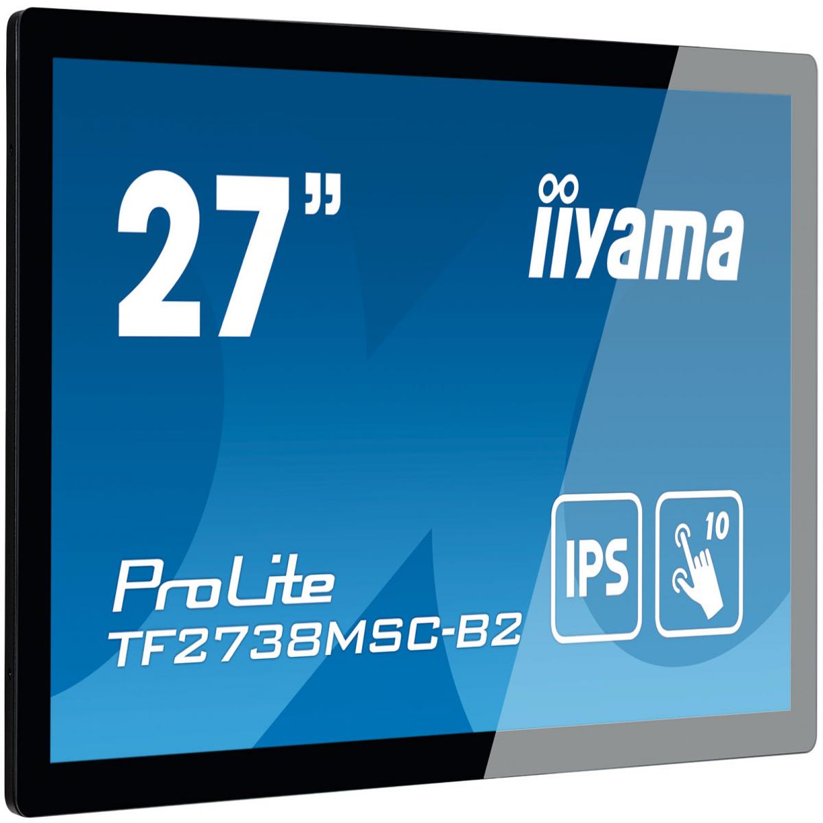 iiyama ProLite TF2738MSC-B2 computer monitor 68.6 cm (27") 1920 x 1080 pixels Full HD LED Touchscreen Multi-user Black
