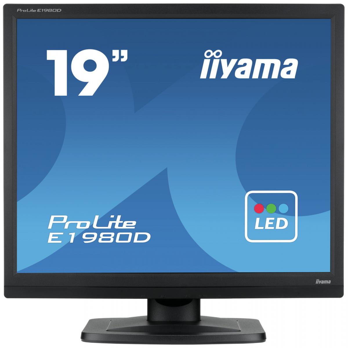 iiyama ProLite E1980D-B1 computer monitor 48.3 cm (19") 1280 x 1024 pixels XGA LED Black