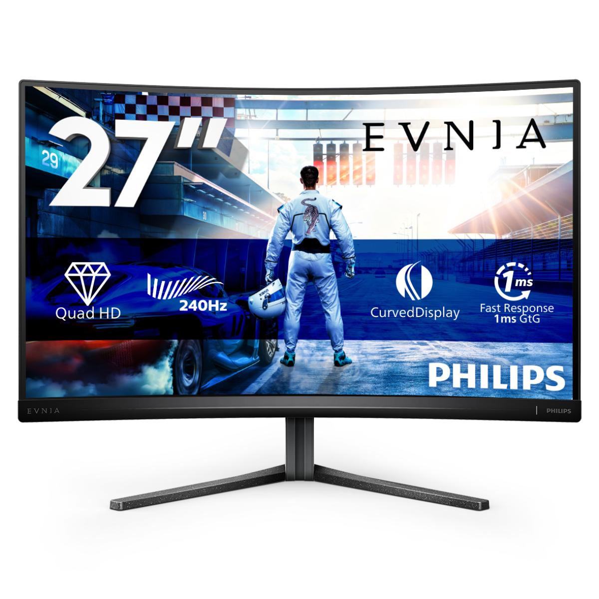 Philips 27M2C5500W/00 computer monitor 68.6 cm (27") 2560 x 1440 pixels Quad HD LCD Grey
