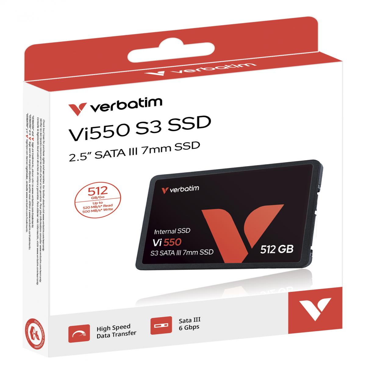 Verbatim Vi550 S3 2.5" SSD 512GB