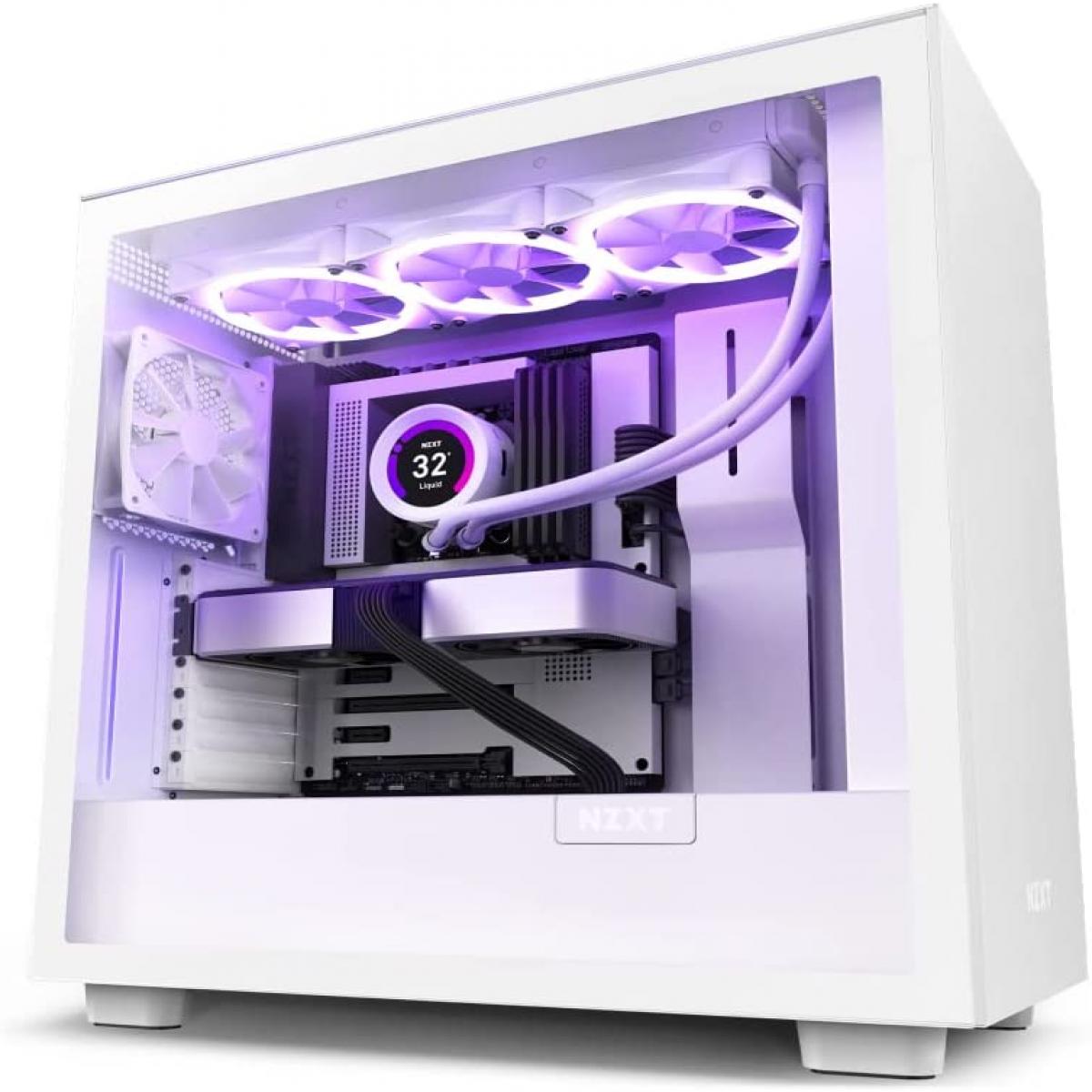 NZXT H7 White Mid Tower Case