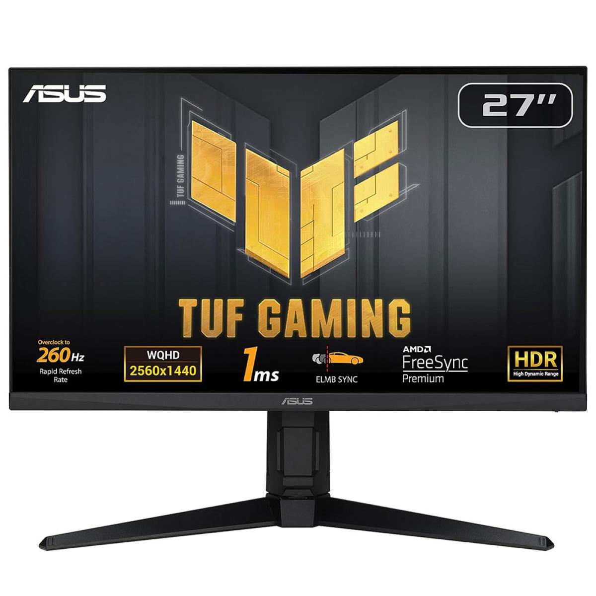 ASUS TUF Gaming VG27AQML1A computer monitor 68.6 cm (27") 2560 x 1440 pixels Wide Quad HD LCD Black