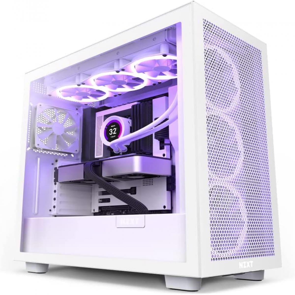 NZXT H7 Flow White Mid Tower Case