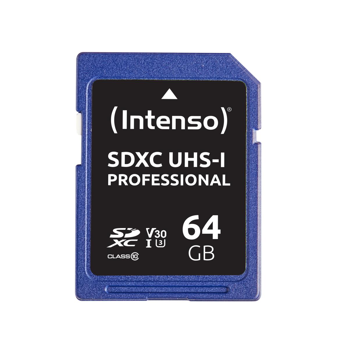 Intenso SD Card UHS-I 64GB SDXC Pro