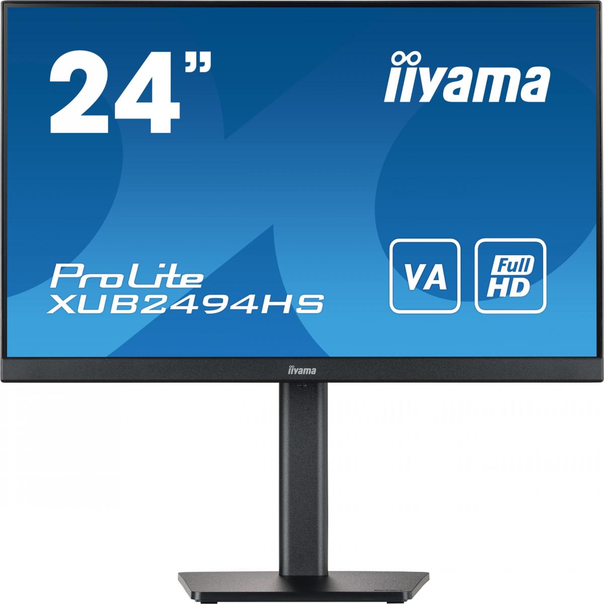 iiyama ProLite XUB2494HS-B2 computer monitor 60.5 cm (23.8") 1920 x 1080 pixels Full HD LED Black