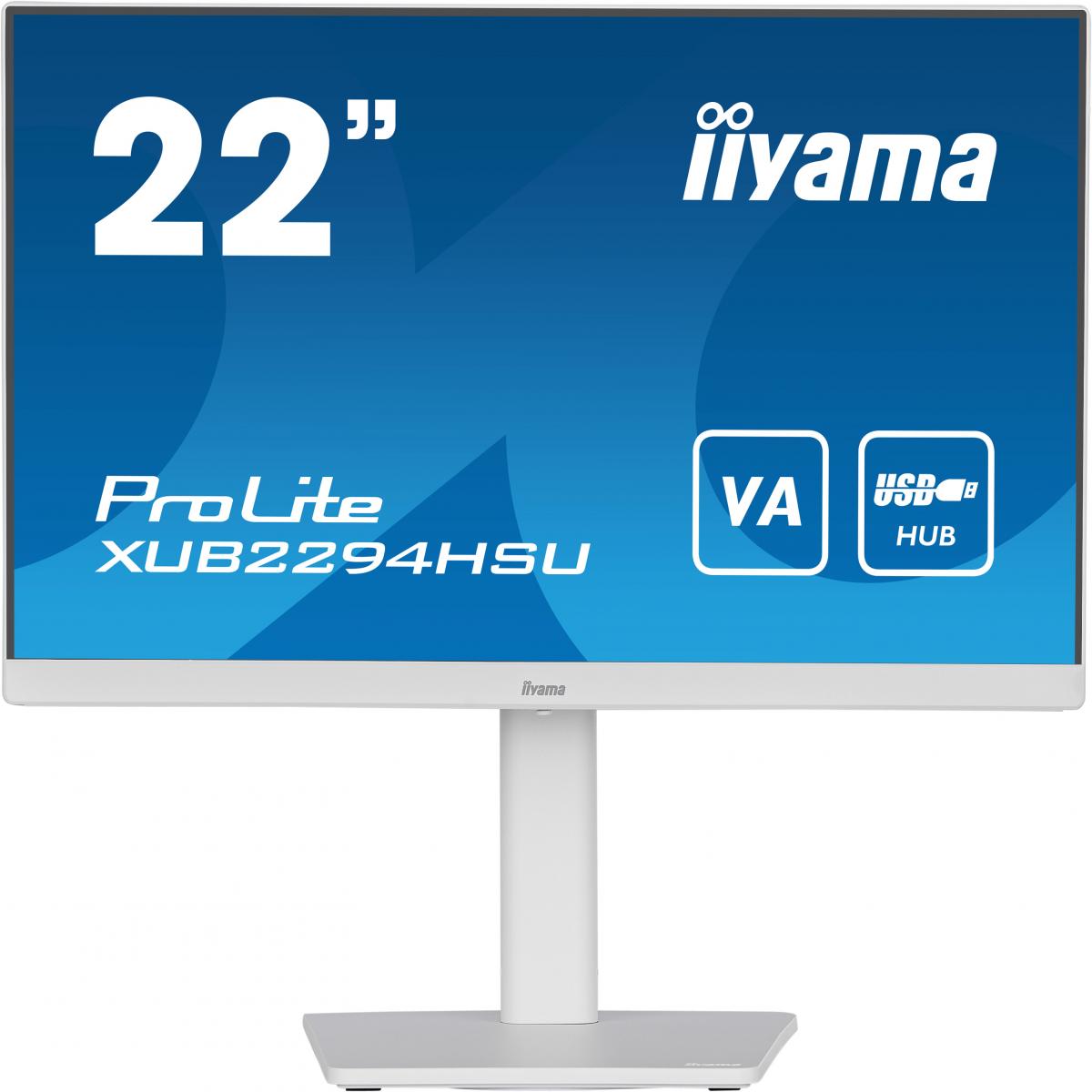 iiyama ProLite XUB2294HSU-W2 (EOL) computer monitor 54.6 cm (21.5") 1920 x 1080 pixels Full HD White