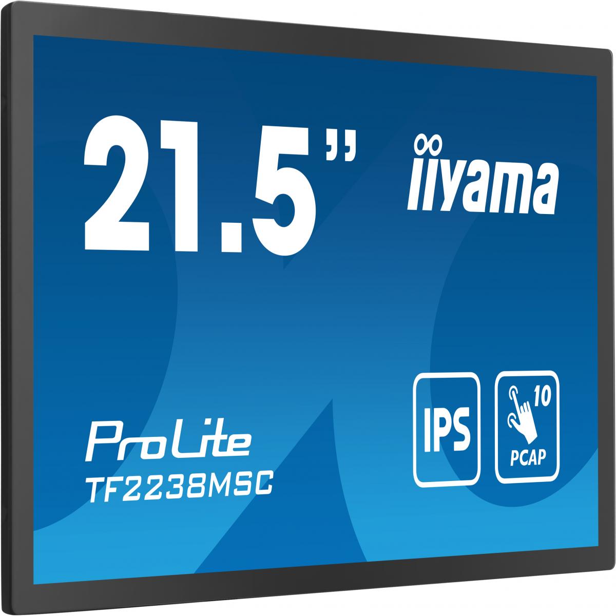 iiyama TF2238MSC-B1 computer monitor 53.3 cm (21") 1920 x 1080 pixels Full HD LED Touchscreen Black