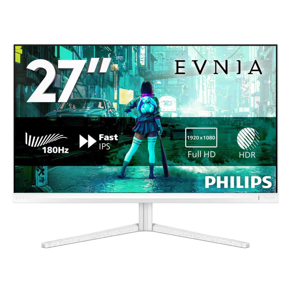 Philips Evnia 27M2N3201A/00 computer monitor 68.6 cm (27") 1920 x 1080 pixels Full HD LCD White