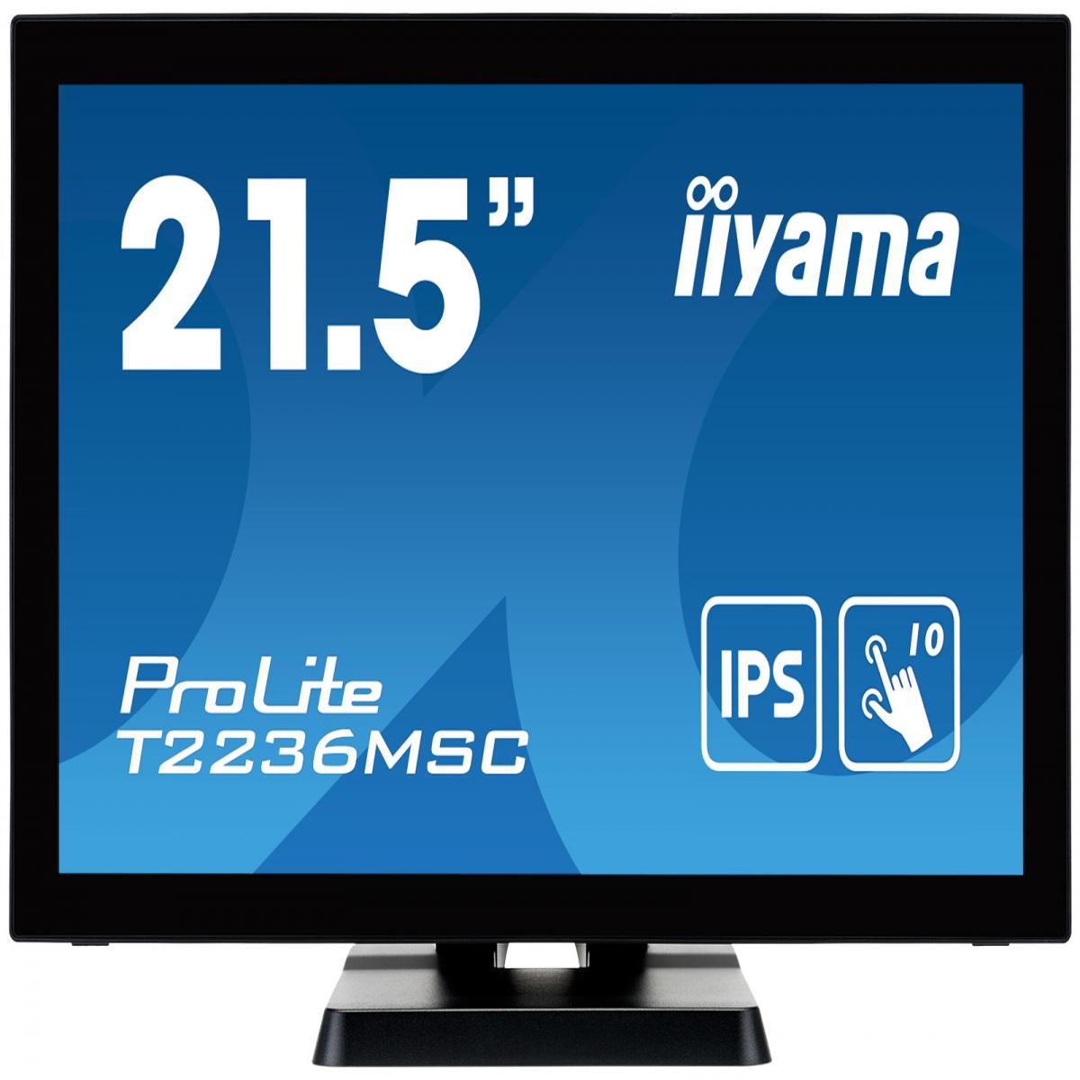 iiyama ProLite T2236MSC-B3 computer monitor 54.6 cm (21.5") 1920 x 1080 pixels Full HD LCD Touchscreen Black