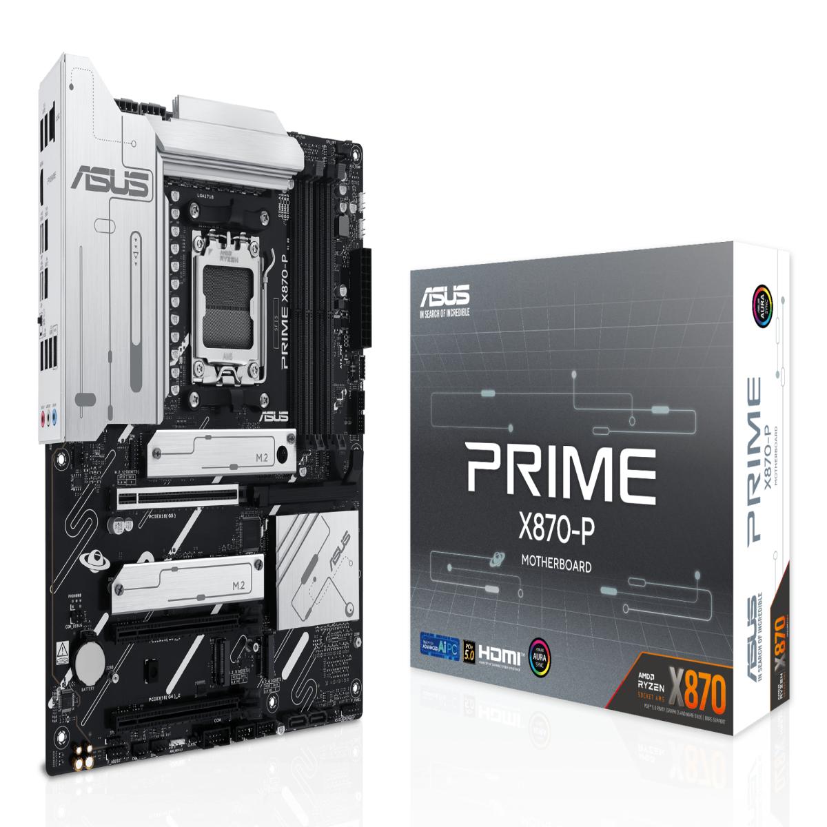 ASUS PRIME X870-P AMD X870 Socket AM5 ATX