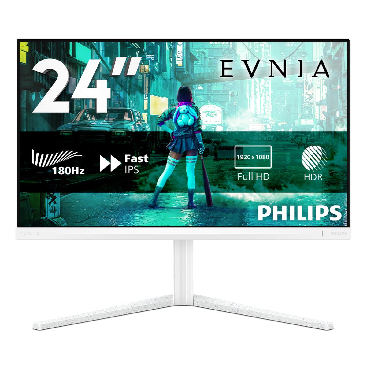 Philips Evnia 24M2N3201A/00 computer monitor 60.5 cm (23.8") 1920 x 1080 pixels Full HD LCD White