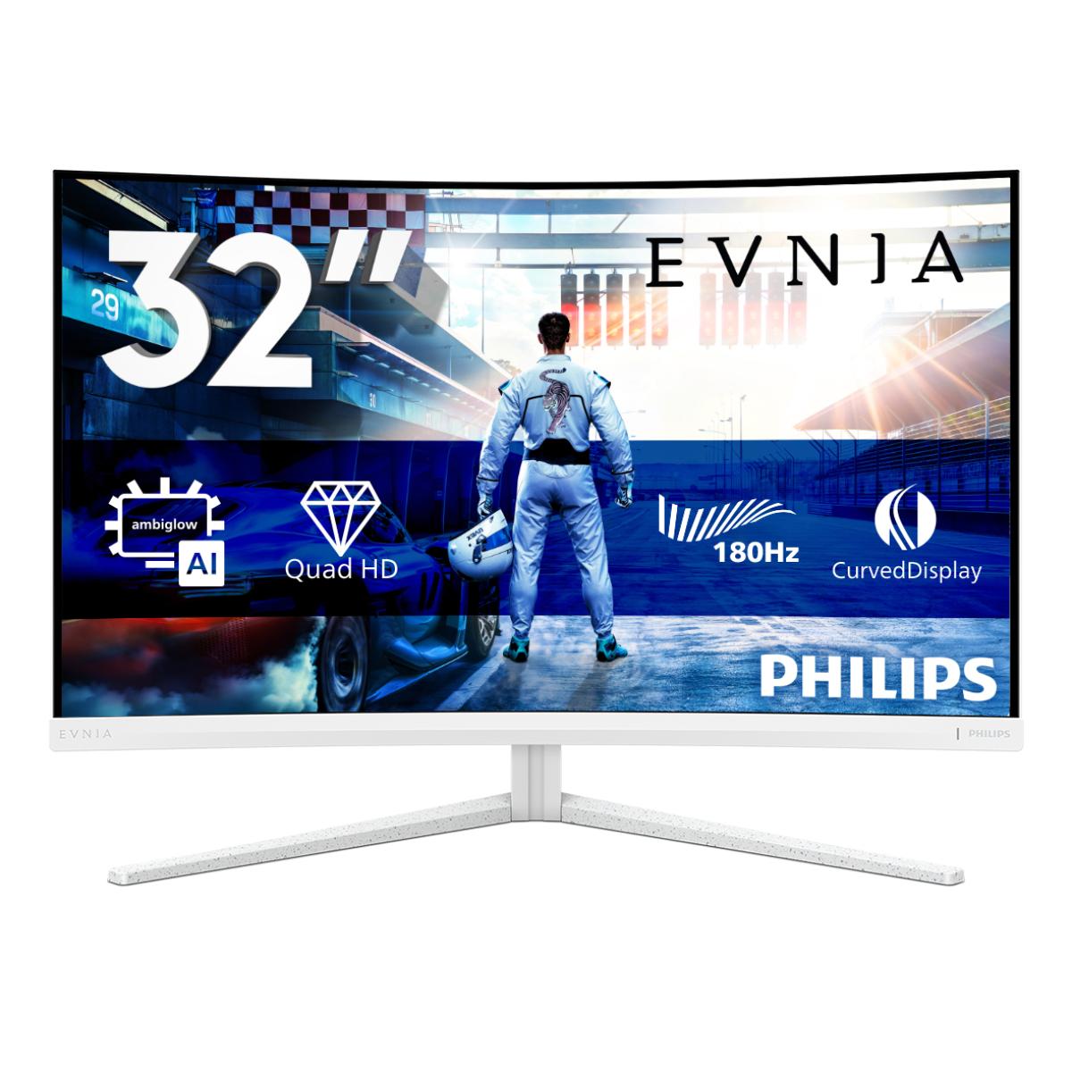 Philips Evnia 5000 32M2C5501/00 computer monitor 80 cm (31.5") 2560 x 1440 pixels Quad HD LCD White