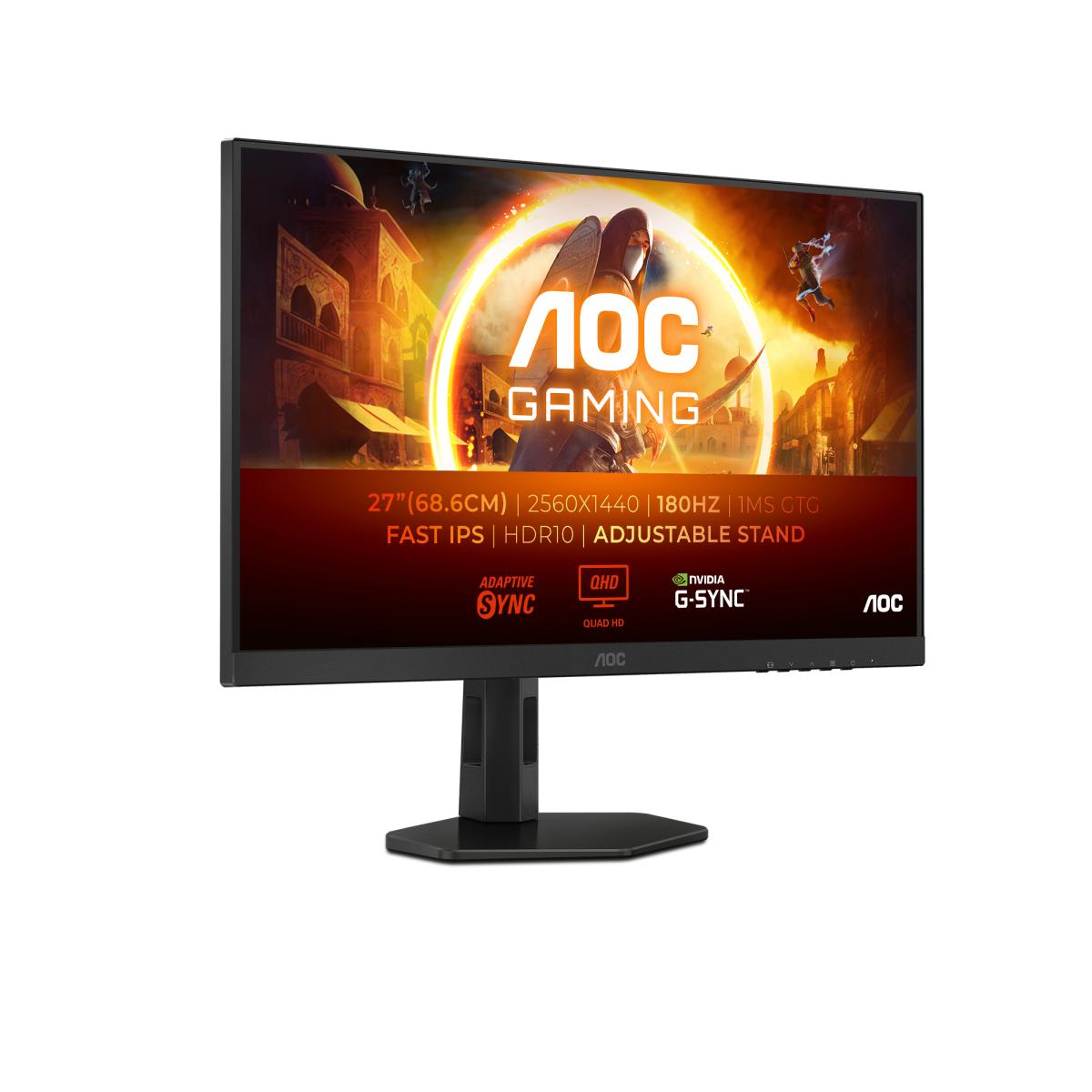 AOC G4 Q27G4XF computer monitor 68.6 cm (27") 2560 x 1440 pixels Quad HD LED Black, Grey