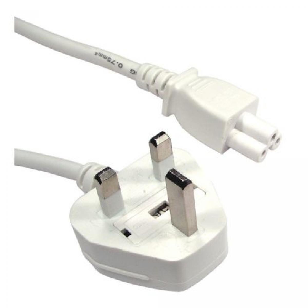 CDL 1.8m UK Plug to C5  - White