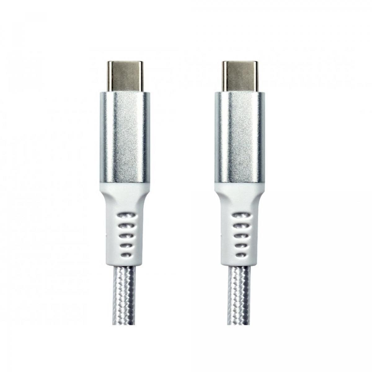 CDL 1m White USB Type C M- M Braid