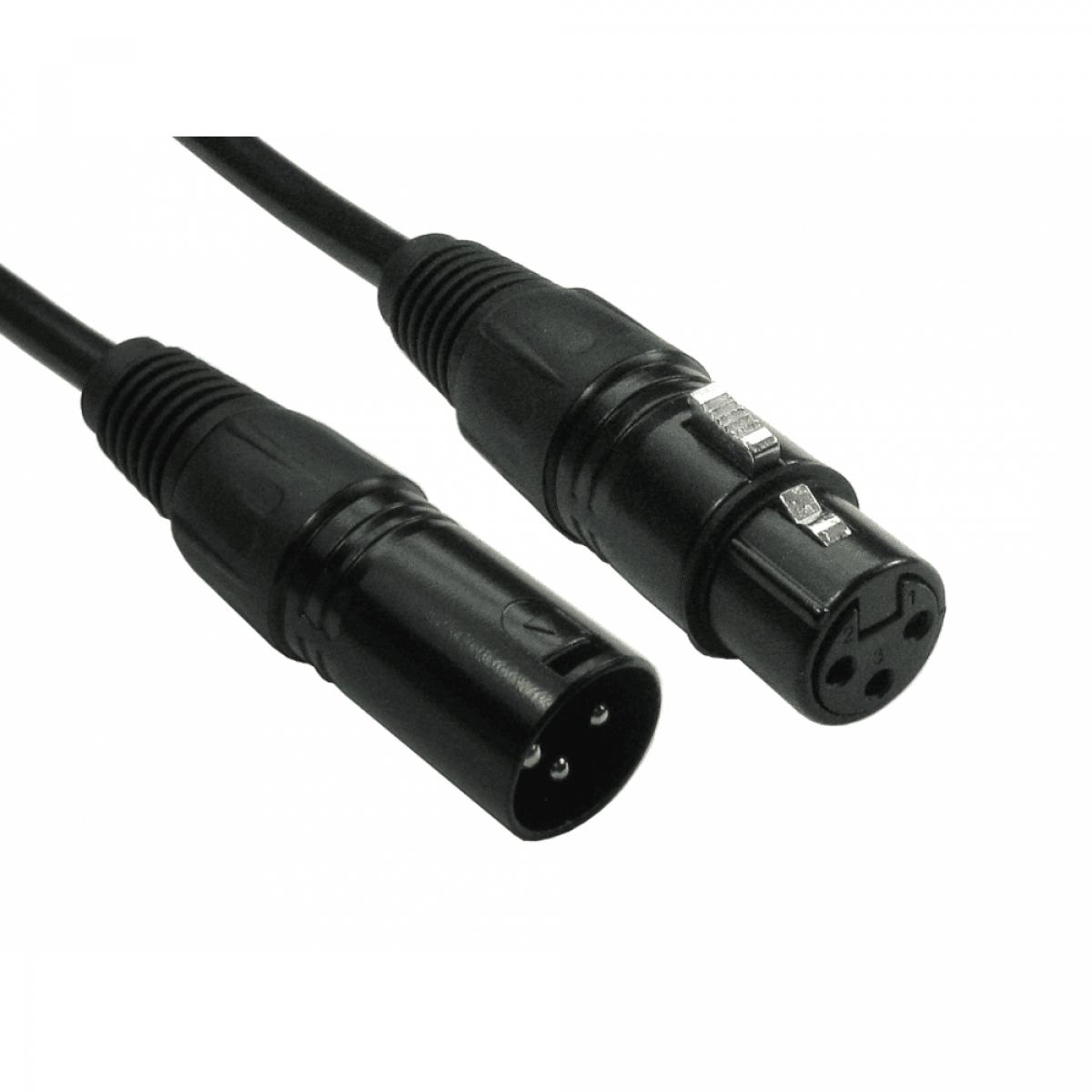 CDL 3m 3 Pin XLR M to F Blk C