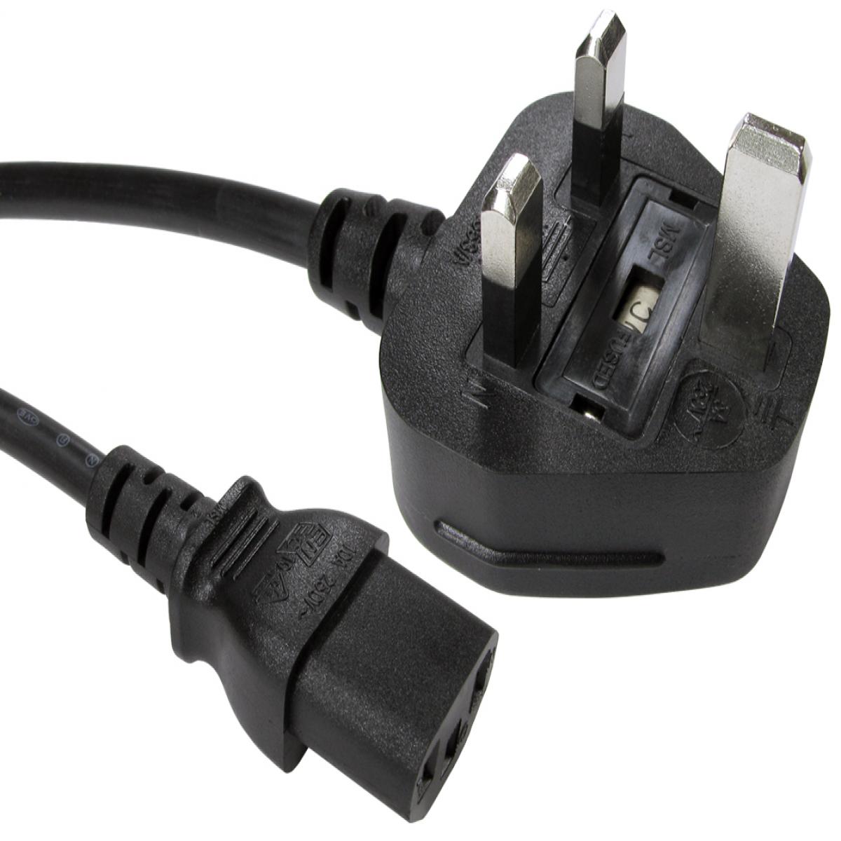 CDL 0.5m UK Plug to C13 Mains