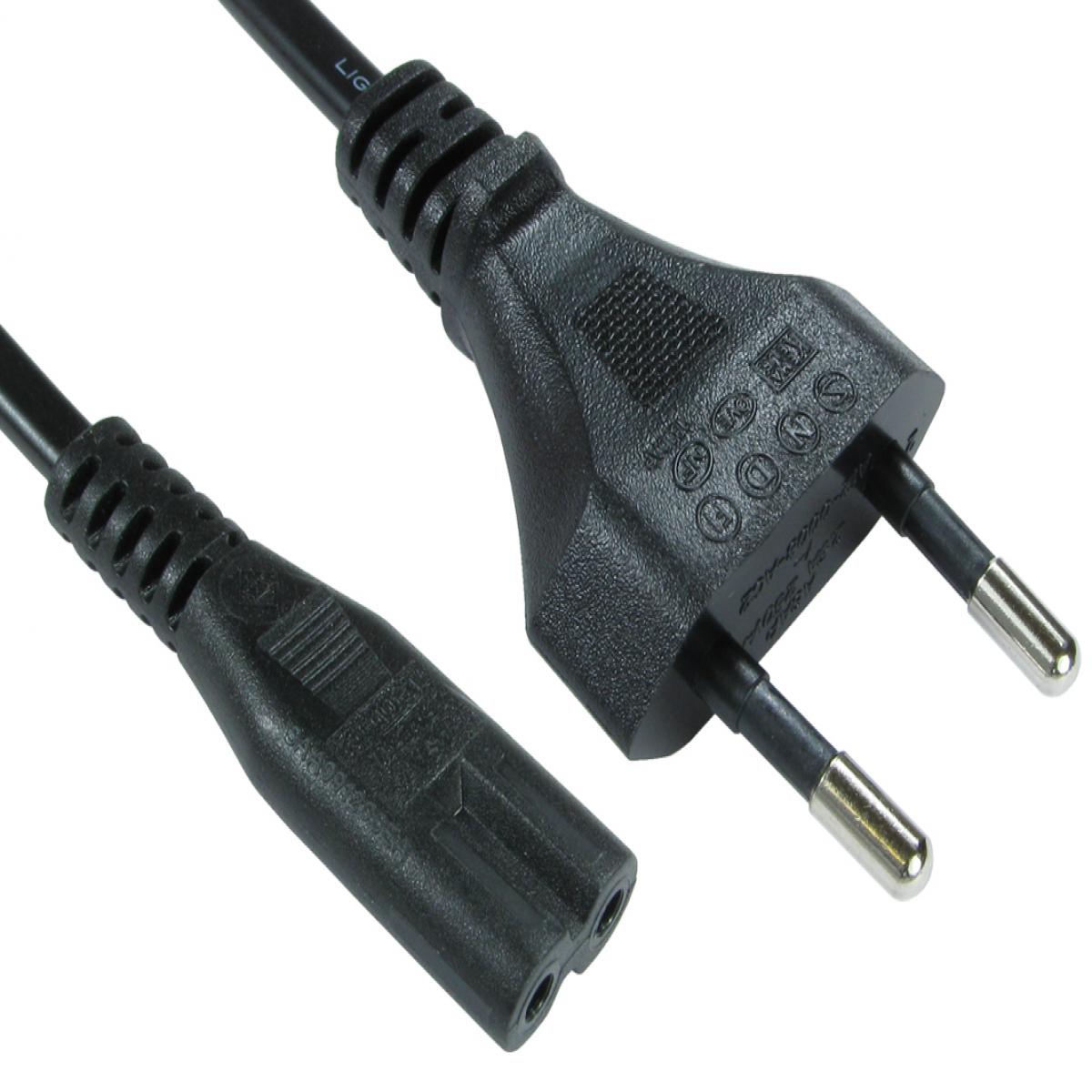 CDL 3m Euro Plug to C7 Mains Lead