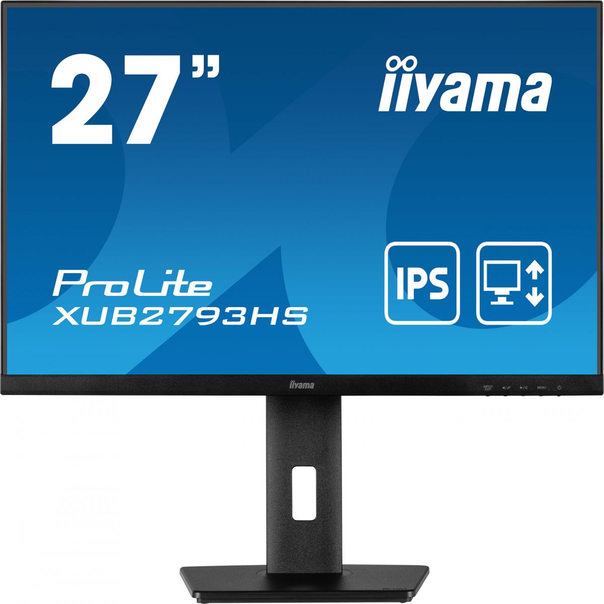 iiyama ProLite XUB2793HS-B6 computer monitor 68.6 cm (27") 1920 x 1080 pixels Full HD LED Black
